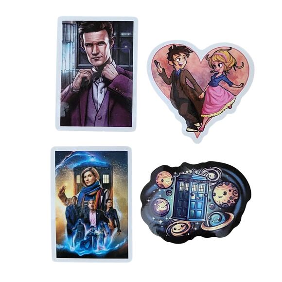 Doctor Who Stickers Lot 50 Stocking Stuffer Tardis Time Lord Daleks Whovian Gift - Picture 4 of 10